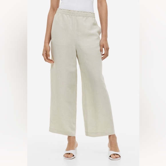 H&M Pants - ⚡️H&M Beige Linen Blend Pant XXL 2X